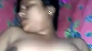 Young Desi woman wants to sleep but man comes to her at night for sex
