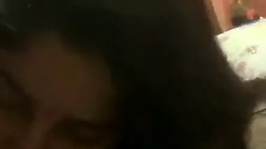 Lady gets excited when she sucks her lover’s dick