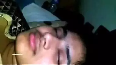 Cute bhabhi letâ€™s her borny husband enjoy her big boobs