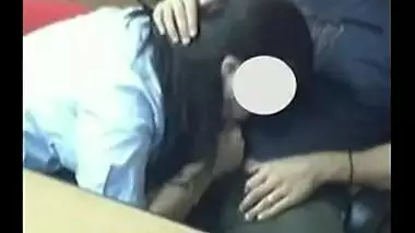 Indian sexy office girl with her boss in cabin room