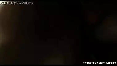 My desi Indian wife Harshita unaware video lying in thongs