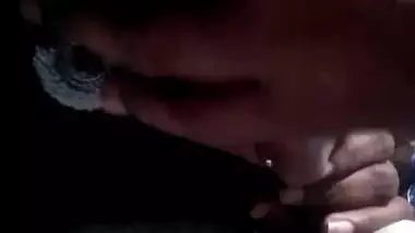 Indian Wife gives blowjob in bus