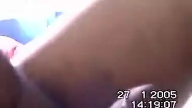 XXX sex movie of a perverteds pair recording their home sex session