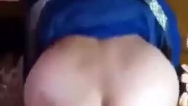 Desi guy bangs his big ass Bhabhi in the doggy style