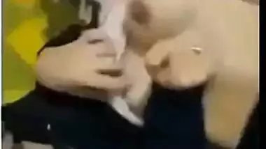 Guy records his Pakistani porn while fucking his hijabi GF