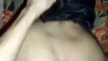 Indian girl in black bikini hot doggystyle