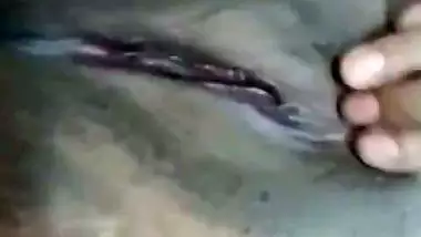 Cute girlfriend black pussy fingering solo nude