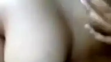 Teen Desi belle demonstrates her big sexy tits for live XXX show