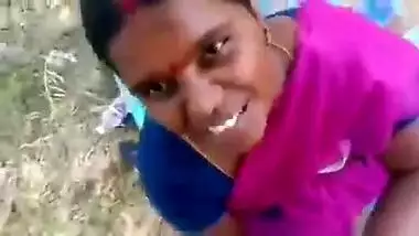 Dressed Desi slut gets on the knees to please dude with XXX blowjob