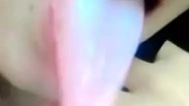 Pointed breasts show and pussy expose by cute girl