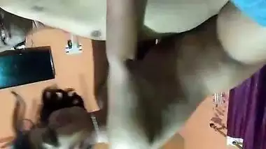 Hot desi beauty riding dick with BF XXX video