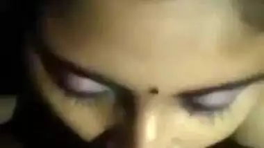 Beautiful Bengali wife sucking dick of her husband