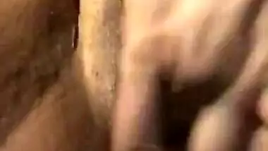 Hot babe showing her juicy pussy