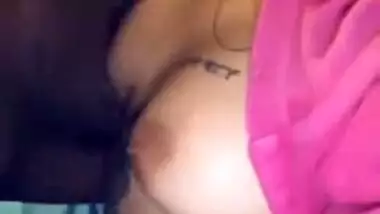 Cutie's nipples are so delicious that the Desi boy can't stop licking them