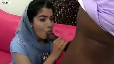 Rashmika gives BBC a blowjob