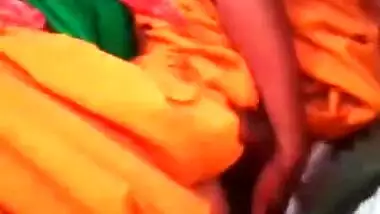 Desi village slut fingers her XXX twat and cums for amateur MMS vid