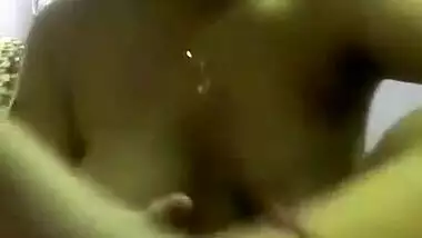 Very cute girl giving fast handjob with clear talk