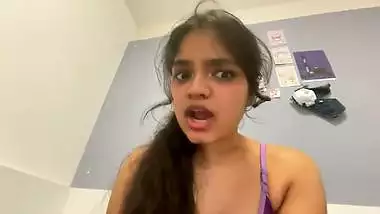 Sexy babe teases her viewers on an adult webcam in NRI porn