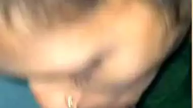 Lady sucks Indian big black dick in desi sex MMS