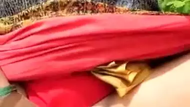 Outdoor porn video of a Desi peasant woman exposing shaved vagina