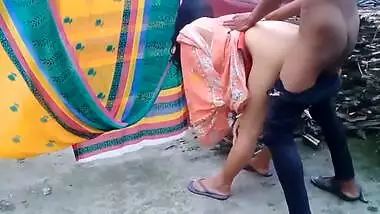Indian Village Chachi Fuck With Dever Ji Outdoor Standing Doggy Style Position