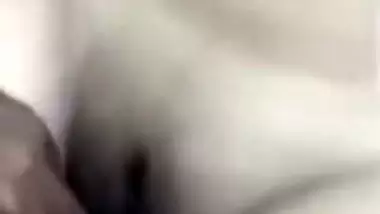 Ex-lover fucking busty wife pussy with condom dick