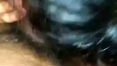 Sharp tits girlfriend sucking dick vigorously before sex