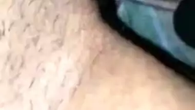 Close-up video where the Indian licks slut's pussy after blowjob