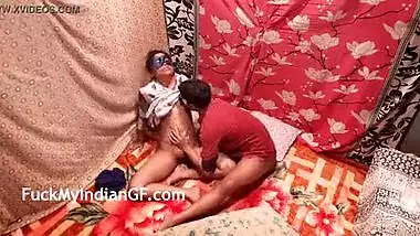 Hot fuck with sexy dark skin desi indian tamil girlfriend in staged porn