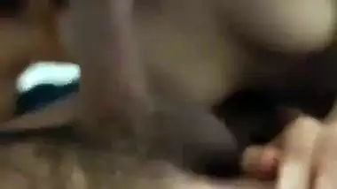 Sexy babe sucks lover’s dick and fucks in the doggy style